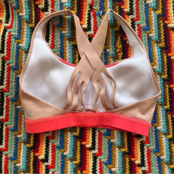 - Sweaty Betty Circuit Sports Bra Pink Racerback Medium - Picture 5 of 6